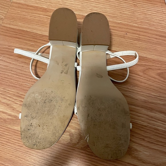 Steve Madden White Strappy Heel - Picture 2 of 2